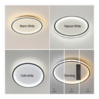 Nordic disc-style LED ceiling light
