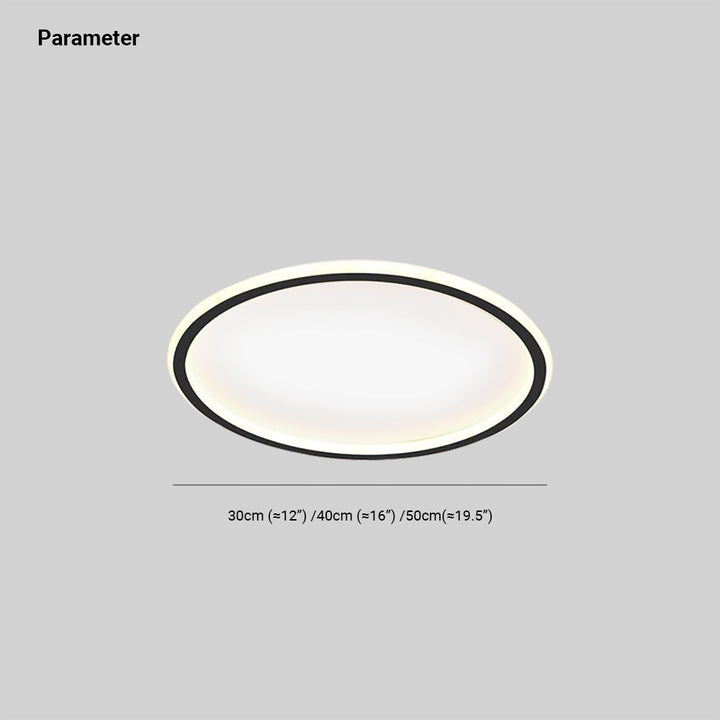 Nordic disc-style LED ceiling light