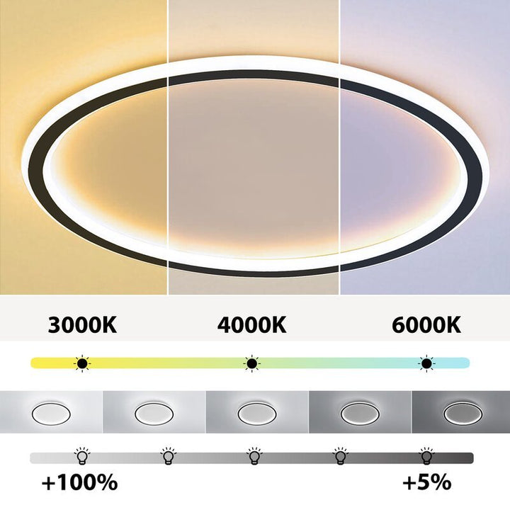 Nordic disc-style LED ceiling light